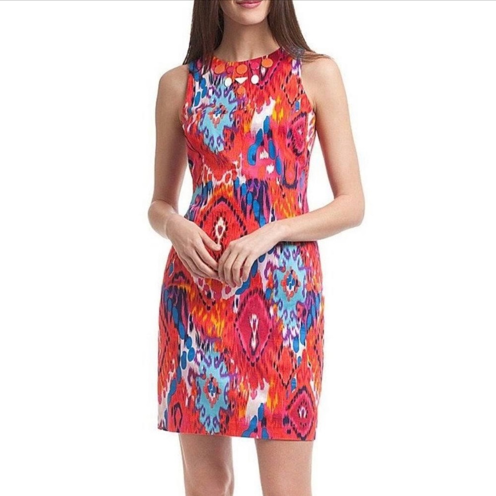 Belle Badgley Mischka sleeveless sheath dress size 8